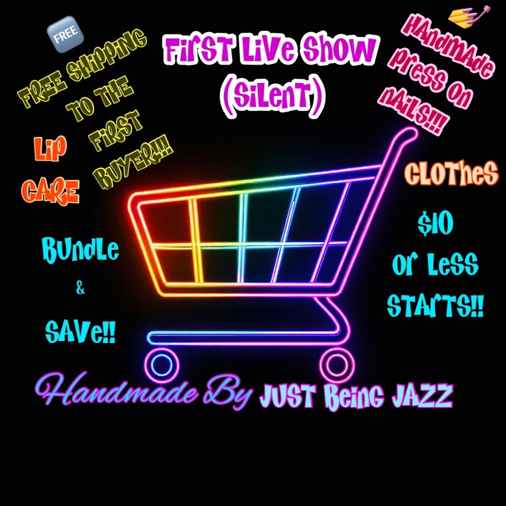 Neon Shopping Cart Graphic